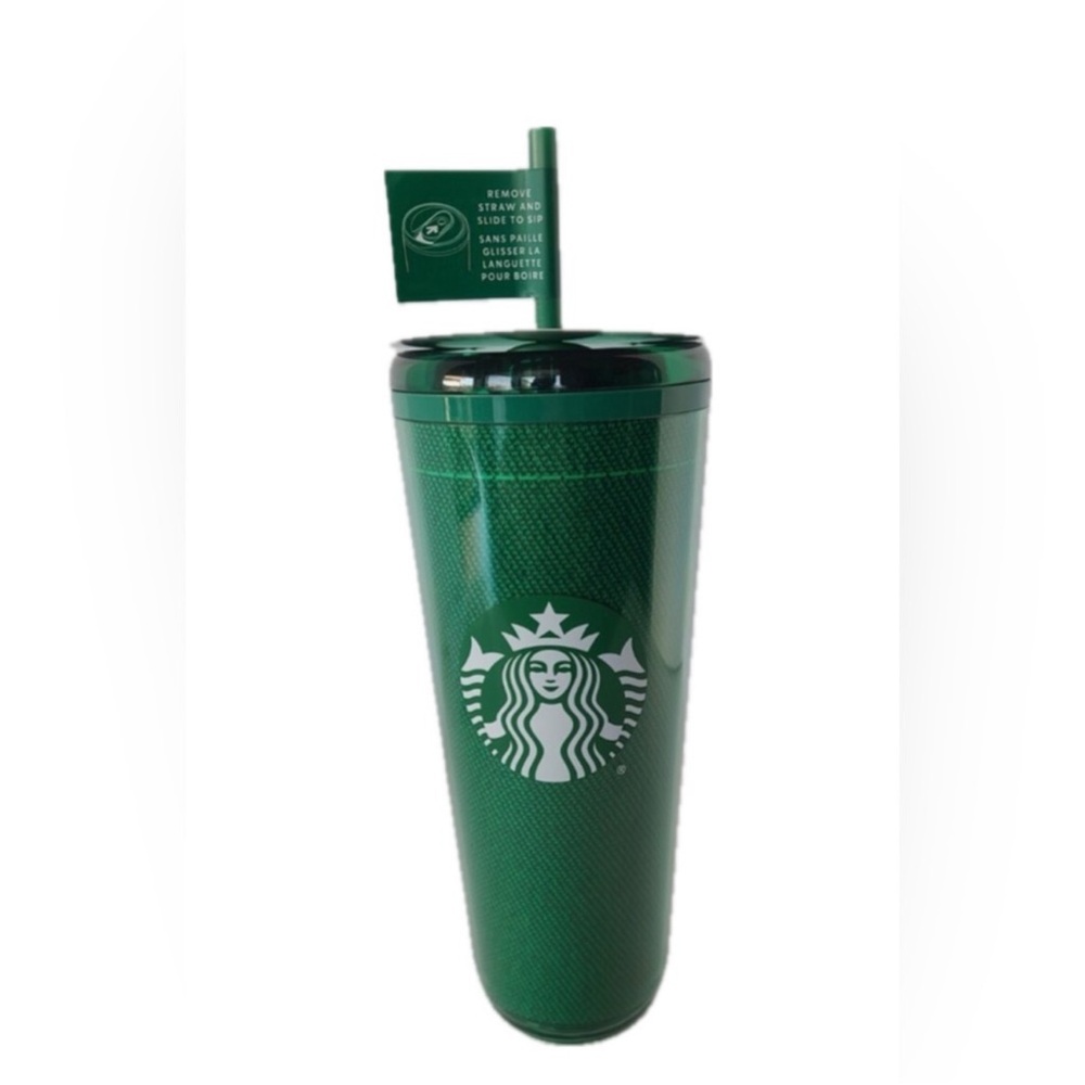NEW Starbucks Employees Green Apron Tea Coffee Cup 24oz Tumbler Recycled Plastic